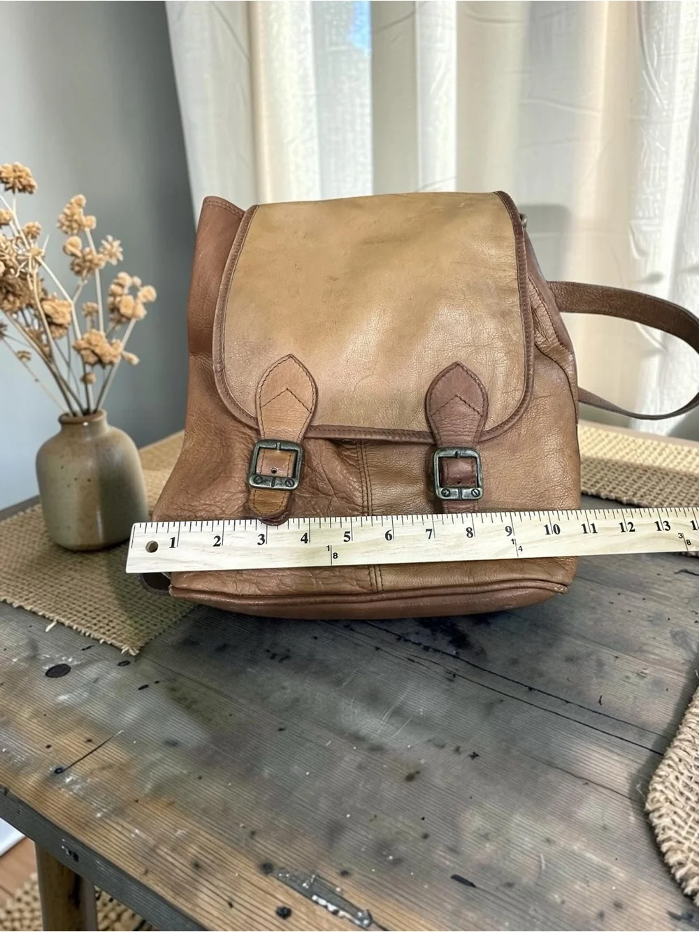 Genuine Leather Small Backpack/Handbag.
